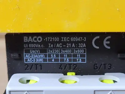 USED BACO CONTROLS BAC01721011