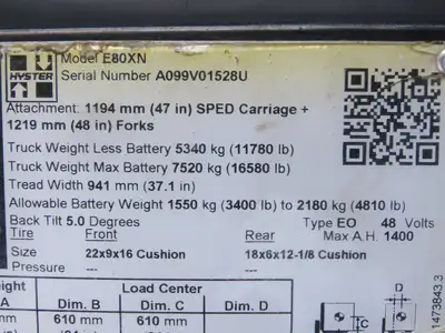 Speedshield M-FM2A-HYS-01 Tracker Display Module 8807954 Off Hyster E80XN