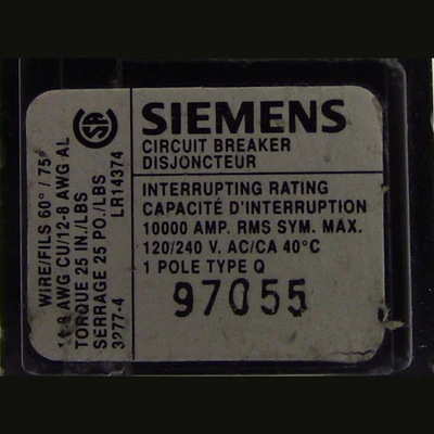 Siemens 1 Pole 30 Amp Push-in Breaker