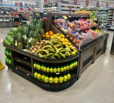 1-0710 JSI Self Contained Refrigerated 4 Piece Produce Island
