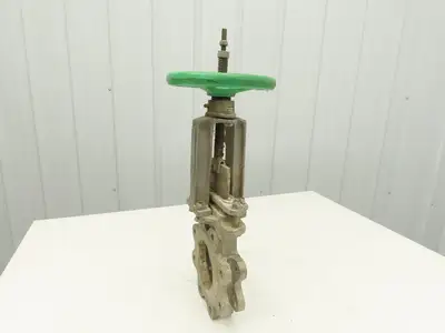 Tyco Rovalve S17D04-MH-X 4" Stainless Knife Gate Valve Rising Stem 150 PSI