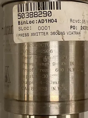 New | in-Stock VIATRAN 360CNG Transducers | Surplus Asset Holdings #1205570