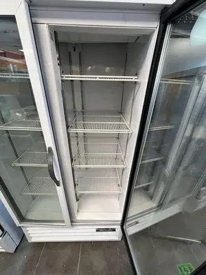 Beverage-Air MT-35 White Two Section Glass Door Merchandiser RefrigeratorBeverage-Air MT-35 White Two Section Glass Door Merchandiser Refrigerator