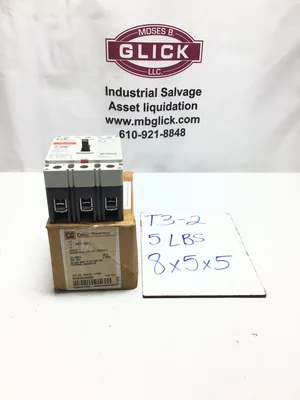 Eaton Cutler Hammer HFD3025L Industrial Circuit Breaker Series C 3 Pole 25 Amps