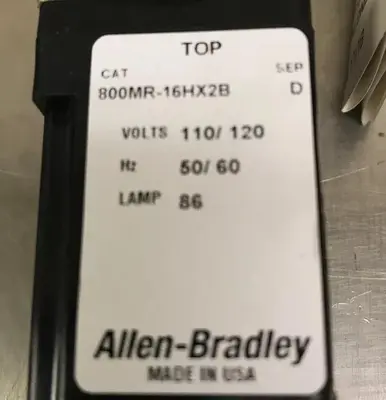 New | in-Stock ALLEN-BRADLEY 800MR-16HA2BRA Miscellaneous Equipment (Electrical & Power) | Surplus Asset Holdings #1189932