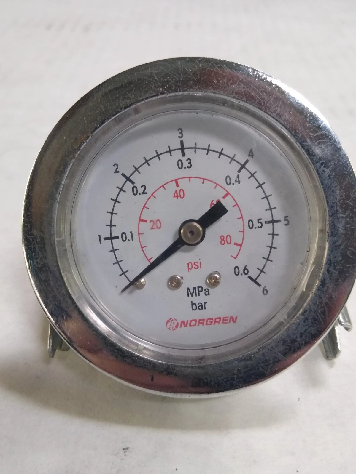 Norgren 1.6 Bar Pressure Gauge 80 PSI