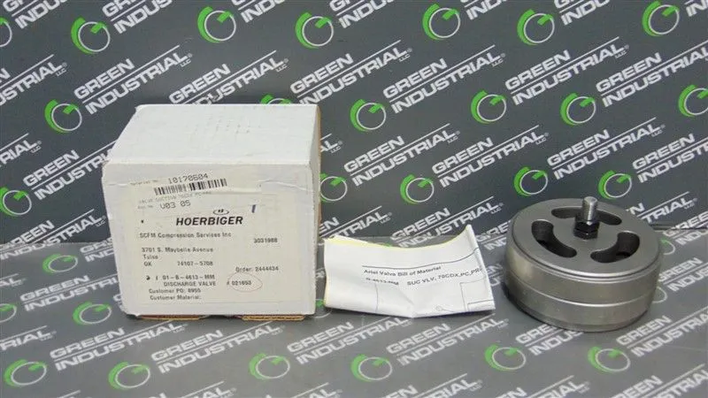 Ariel / Hoerbiger B-4613-MM Compressor Discharge Valve SUC VLV, 70CDX, PC, PRC New NIB
