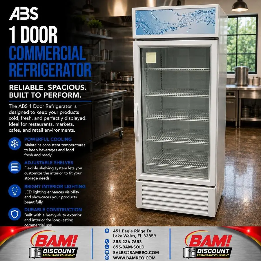 Used ABS ABT-19-WAL1 Display Refrigerators Florida US | BAM Discount Restaurant Equipment #1390535