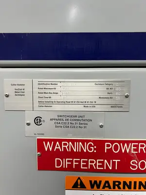 MV Double-Ended Unit Substation - 2 x 2000/3000kVA, 13.8kV Transformers w/ 4160V Ampgard Switchgear
