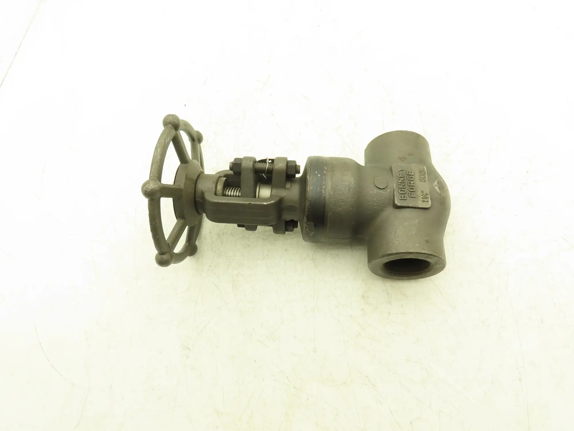Bonney Forge A105N Gate Valve 1-1/4" NPT Forged Steel Rising Stem