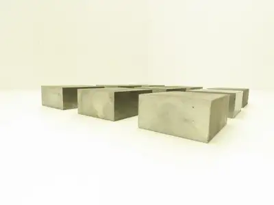 1018 Cold Rolled Steel Flat Bar Stock 1"thick x 2"W x 2-1/2"L  Lot of 9 Blocks