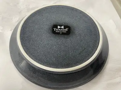 Used Tuxton Used 8" Tuxton 21 Gray Ceramic Plate - WO1 Smallwares Illinois US | Falcon Restaurant Supply #1375414