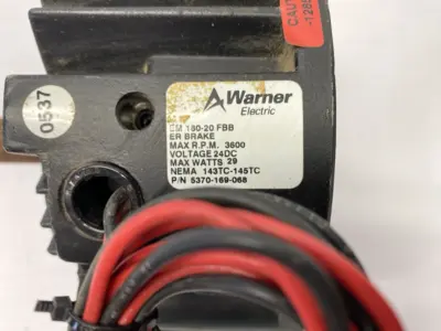 USED WARNER ELECTRIC ELECTRIC BRAKE 24VDC 3600RPM