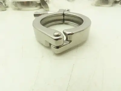 TL China 2" Steel Bolted Sanitary Clamp 304SS 2" Pipe Flange Dia 2.5" Lot of 20