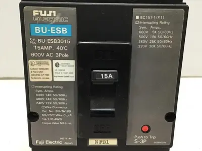 Used FUJI ELECTRIC BU-ESB3015 Circuit Breakers Michigan US | Ideal Machinery #600041