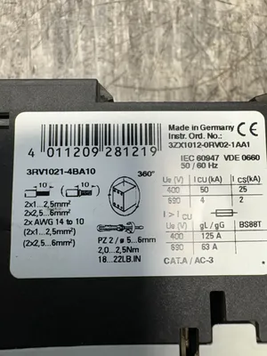 Siemens 3RV1021-0JA10 Electrical/PLC/Automation | ESS Industrial Equipment Sales (6)