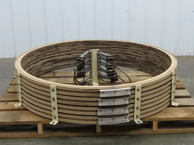 Four Bar Electrification 125A 600V 10 Conductor 60" Diameter Bussway Rail Union