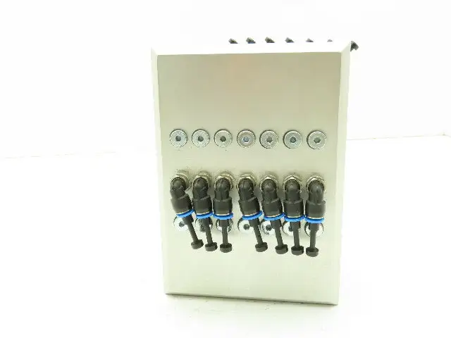 Festo Mini Pneumatic 14-Station Valve Bank Enclosed Manifold 6mm Tube Fitting
