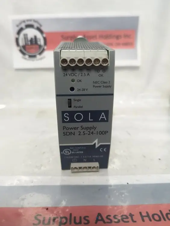 Used SOLA SDN2.5-24-100P Miscellaneous Equipment (Electrical & Power) Ohio US | Surplus Asset Holdings #1262464