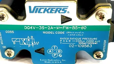 NEW VICKERS DG4V-3S-2A-M-FW-B5-60 CONTROL VALVE DG4V3S2AMFWB560