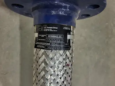 2" x 47" Class 300 Flexible Braided Metal Hose B16/5 SA/A105N/C21