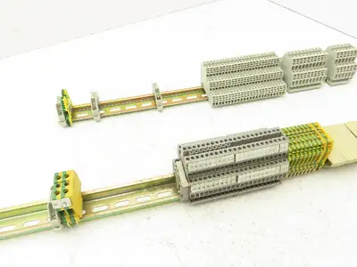 Entrelec Sprecher+Schuh Terminal Block DIN Rail 4-Pin Lot of 85