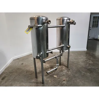 Used Stainless Steel Duplex Liquid Tank Assembly