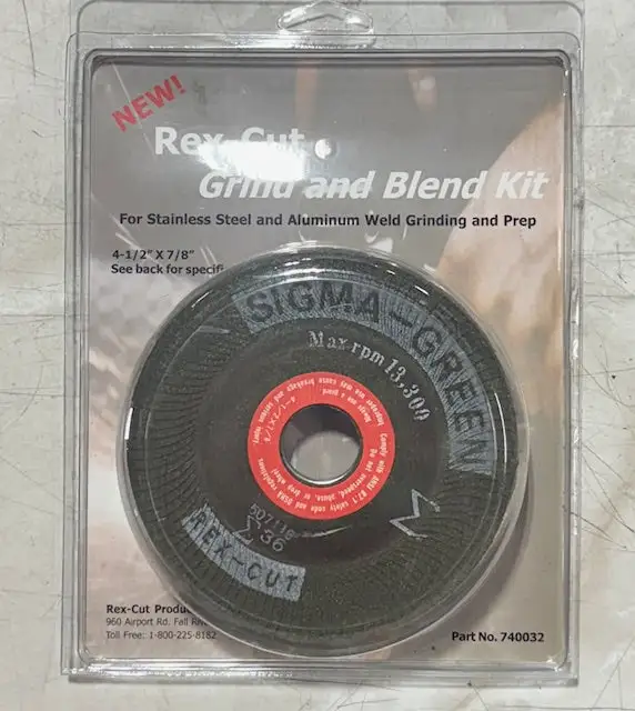 Rex-Cut 4-1/2" x 7/8" Grind & Blend Kit 740032