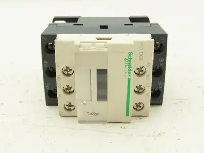 Schneider LC1D09G7 Contactor 120V Coil 9A 600VAC 3PH 1NO/1NC 8Hp