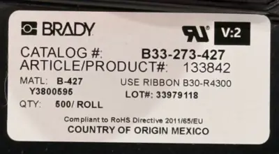 NEW BRADY CORPORATION 133842
