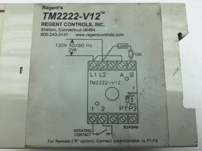 Regent Controls TM2222-V12 Solid State Timer 120V