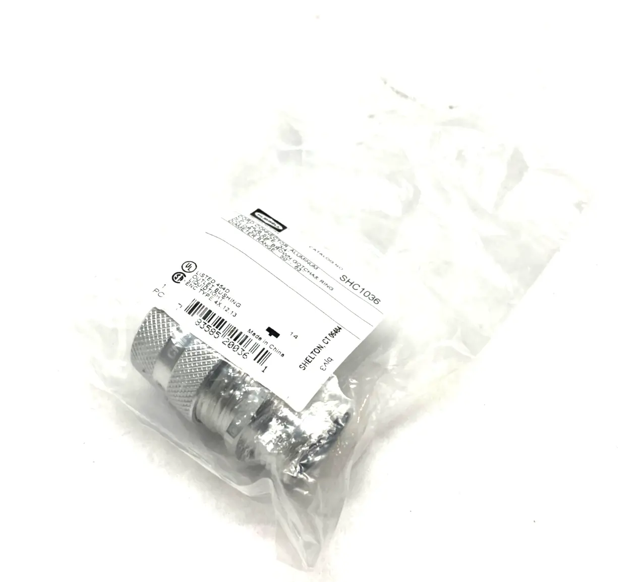 NEW HUBBELL KELLEMS ALUMINUM CABLE GRIP 3/4" STRAIGHT MALE .50-.63"