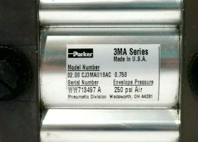 NEW PARKER 02.00 CJ3MAU18AC 0.750 CYLINDER SER.3MA 0200CJ3MAU18AC0750