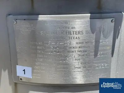 USED Sparkler 18S23 Sparkler Filter, 304 S/S, 19.32 SF, 2.328 CF, 125#