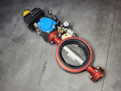 6" Butterfly Valve 4216, w/ Actuator DA75, Monitor FSYB-5T20