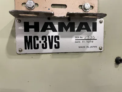 HAMAI MC-3VS Vertical Machine Center