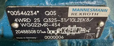 Used MANNESMANN REXROTH 4WRD 25 Q325-31 10 L2EK8 WG022MR-454 Valves/Fittings Michigan US | Ideal Machinery #1181984