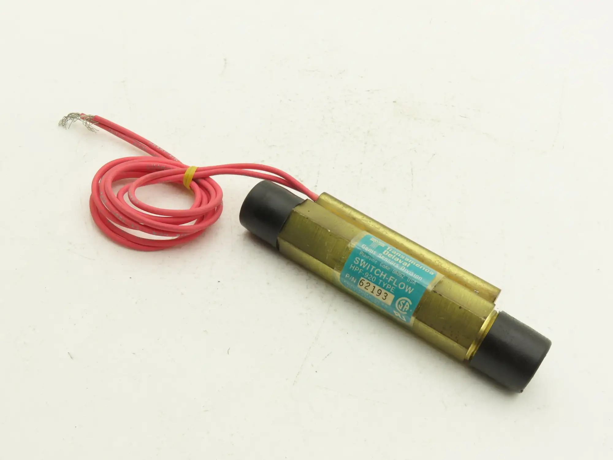 Gems 62193 HPF-920 Brass Flow Sensor Switch 1/2"NPT 120-240V