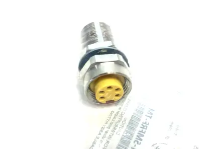 New | in-Stock Mencom Through Mount Receptacle, 5 Pole, Male/Female Straight Disconnects Michigan US | Maverick Industrial Sales #1391605