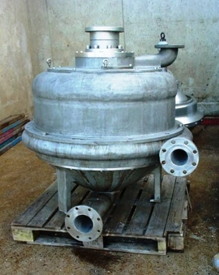 Dorr-Oliver LPCH-30 Merco nozzle centrifuge, 316SS.