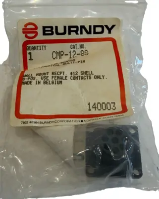 NEW BURNDY CMP-12-8S CYLINDRICAL MULTI-PIN CMP128S