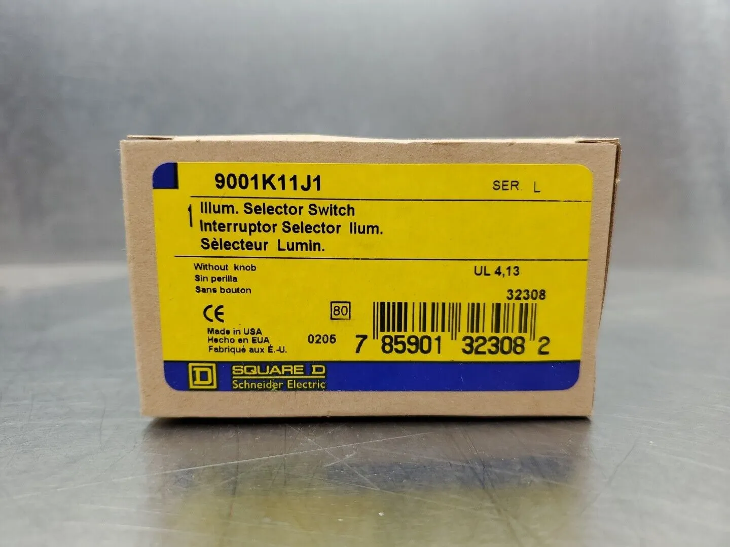 SQUARE D 9001K11J1 Ser. L Illuminated Selector Switch. 4B-24