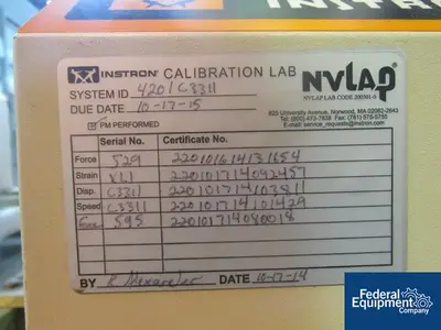 USED Instron Instron Tensile Tester, Model 4200