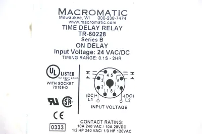 NEW MACROMATIC TR-60228 RELAY TR60228