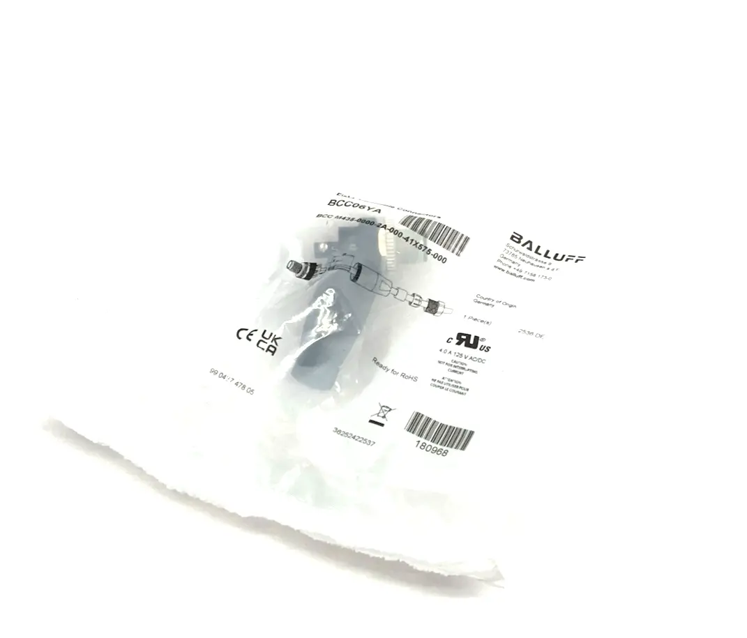 New | in-Stock Balluff Field Attachable Connector BCC M435-0000-2A-000-41X575-000 Electrical Fittings Michigan US | Maverick Industrial Sales #1502318