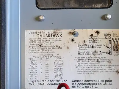 USED SQUARE D H361AWK