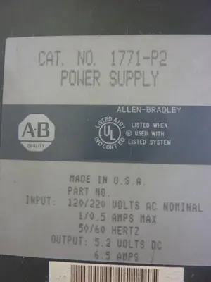 USED ALLEN BRADLEY 1771-P2