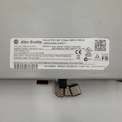 Used ALLEN-BRADLEY AB ALLEN BRADLEY KINETIX 5500 SERVO DRIVE CAT# 2198H015ERS Servo Drives | ND Industrial Surplus #1218636