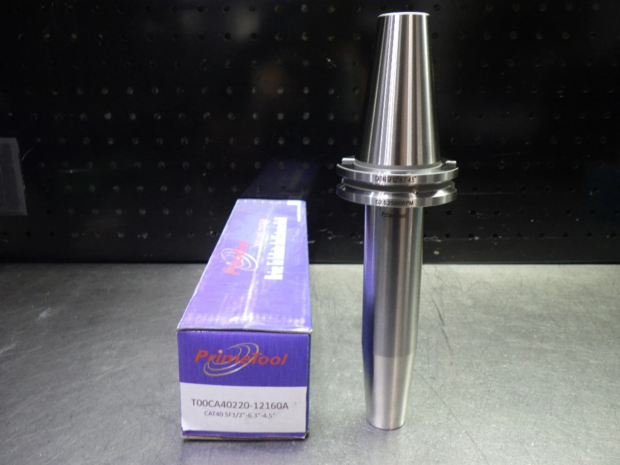 PrimeTool CAT40 1/2" Shrink Fit Tool Holder 6.3" Pro T00CA40220-12160A (LOC1813B)