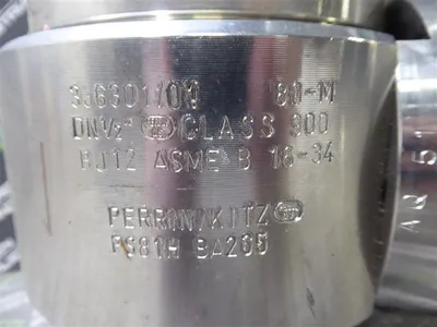 1/2" Perrin PS81H BA265 Series 80-M Two Way Ball Valve Class 900 Used